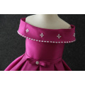 Bare shoulder fashion modern design small girls party dress